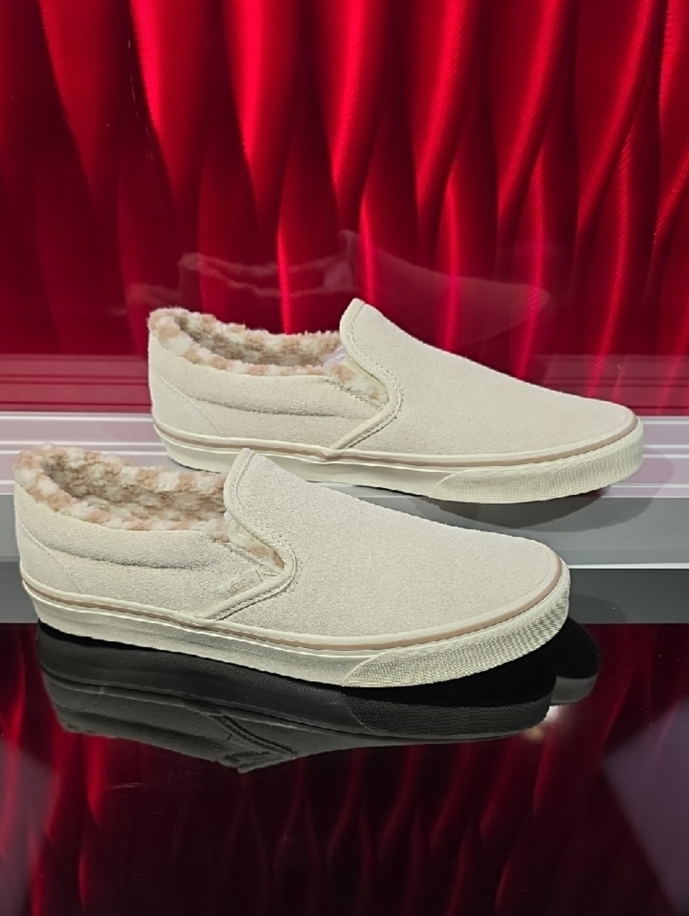 Vans Classic Slip On Cozy Hug Turtle Dove Men's 9.5 Women's 11 New